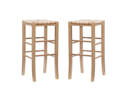 Linon Home Decor - Gianna Backless Barstool Natural (Set of 2) - BS275NAT02ASU veiw 2