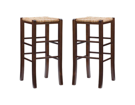 Linon Home Decor - Gianna Backless Barstool Walnut (Set of 2) - BS275WAL02ASU veiw 2