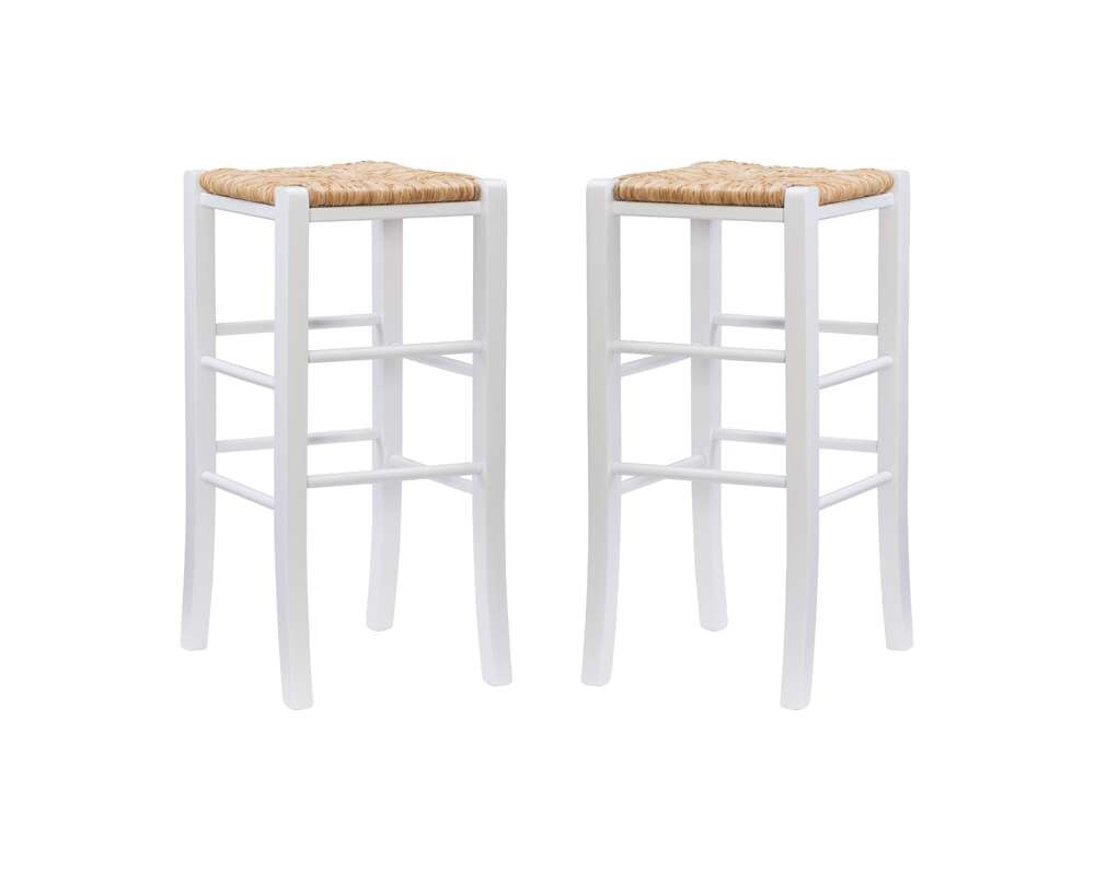Linon Home Decor - Gianna Backless Barstool White (Set of 2) - BS275WHT01ASU veiw 2