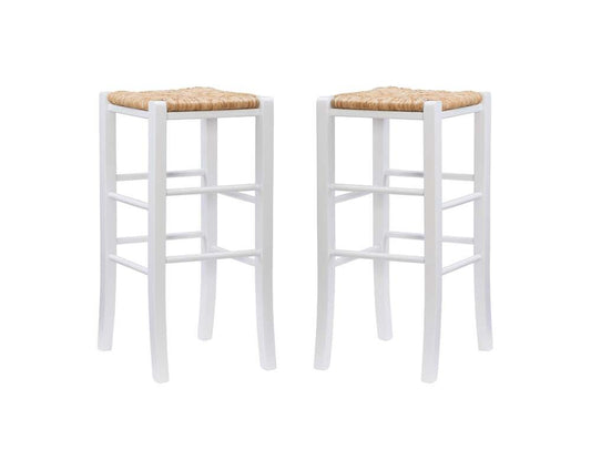 Linon Home Decor - Gianna Backless Barstool White (Set of 2) - BS275WHT01ASU veiw 2