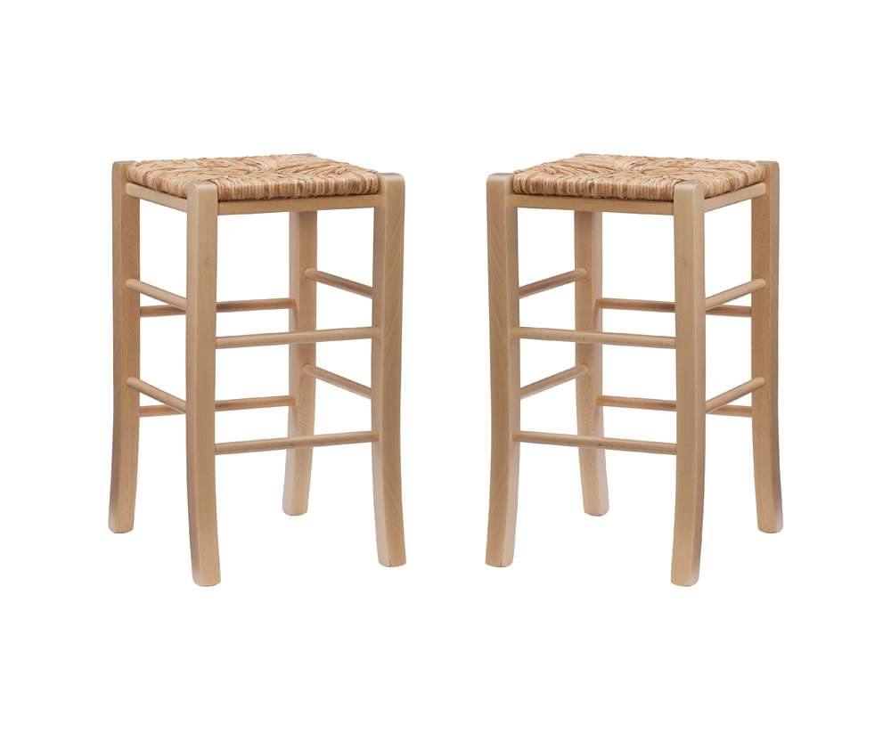Linon Home Decor - Gianna Backless Counter Stool Natural (Set of 2) - CS275NAT02ASU veiw 2