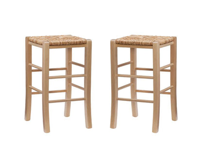 Linon Home Decor - Gianna Backless Counter Stool Natural (Set of 2) - CS275NAT02ASU veiw 2