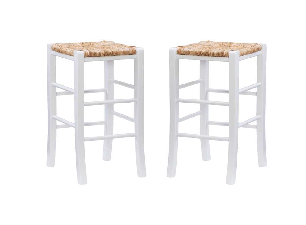 Linon Home Decor - Gianna Backless Counter Stool White (Set of 2) - CS275WHT02ASU veiw 2