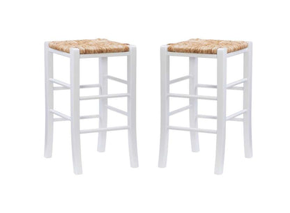 Linon Home Decor - Gianna Backless Counter Stool White (Set of 2) - CS275WHT02ASU veiw 2