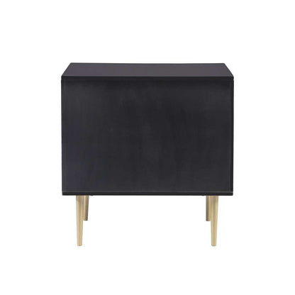 Linon Home Decor - Gloria Two Drawer Night Stand Black - BD78BLK01U veiw 5