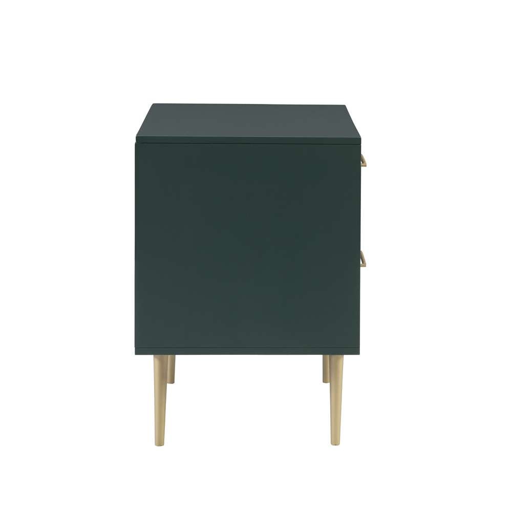 Linon Home Decor - Gloria Two Drawer Night Stand Dark Green - BD78DGRN01U veiw 3
