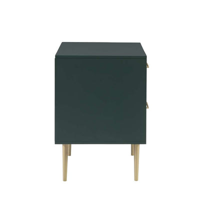 Linon Home Decor - Gloria Two Drawer Night Stand Dark Green - BD78DGRN01U veiw 3