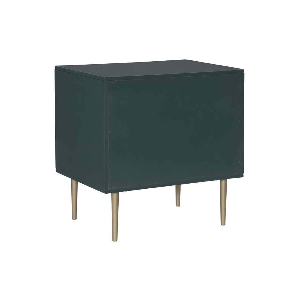 Linon Home Decor - Gloria Two Drawer Night Stand Dark Green - BD78DGRN01U veiw 4