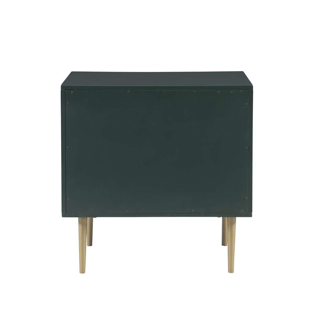 Linon Home Decor - Gloria Two Drawer Night Stand Dark Green - BD78DGRN01U veiw 5