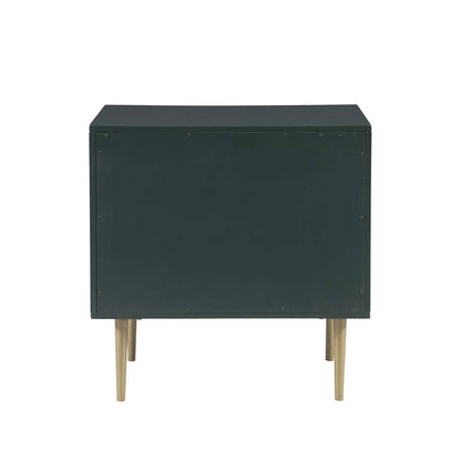 Linon Home Decor - Gloria Two Drawer Night Stand Dark Green - BD78DGRN01U veiw 5