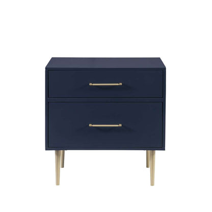 Linon Home Decor - Gloria Two Drawer Night Stand Navy - BD78NAVY01U veiw 2