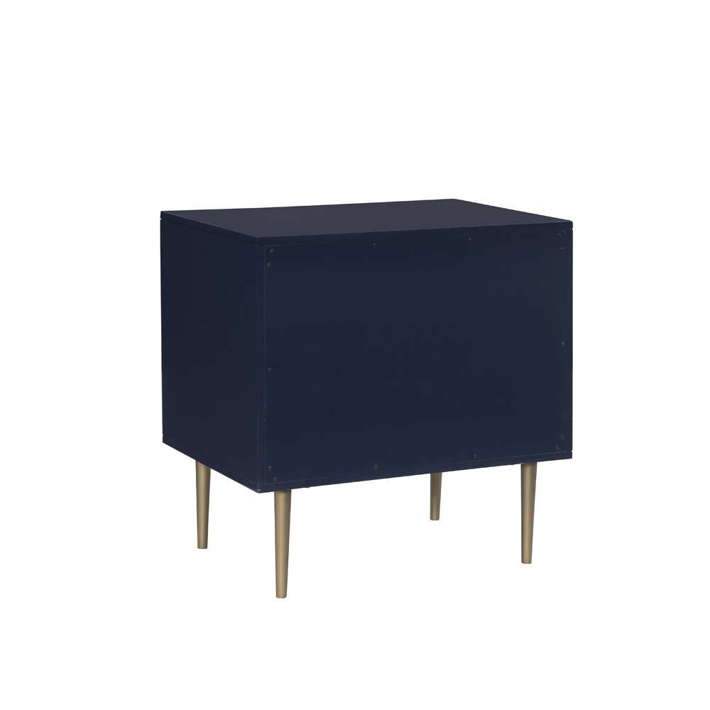 Linon Home Decor - Gloria Two Drawer Night Stand Navy - BD78NAVY01U veiw 4