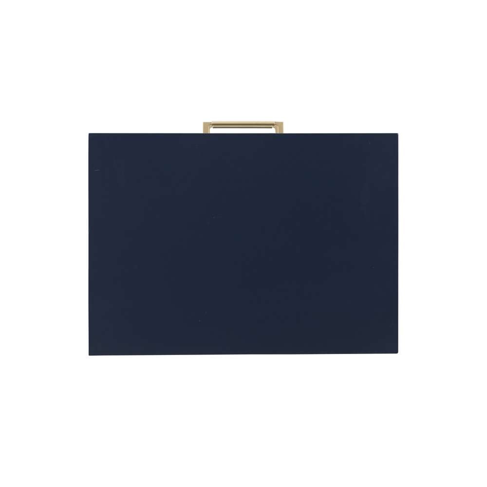 Linon Home Decor - Gloria Two Drawer Night Stand Navy - BD78NAVY01U veiw 6