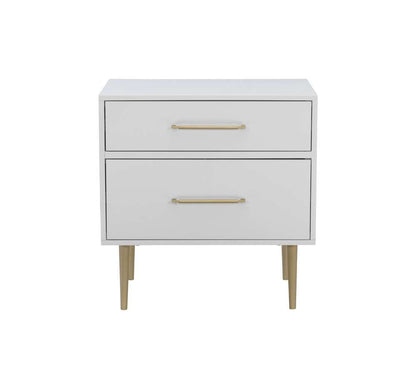 Linon Home Decor - Gloria Two Drawer Nightstand - BD77WHT01U veiw 3