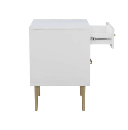Linon Home Decor - Gloria Two Drawer Nightstand - BD77WHT01U veiw 4