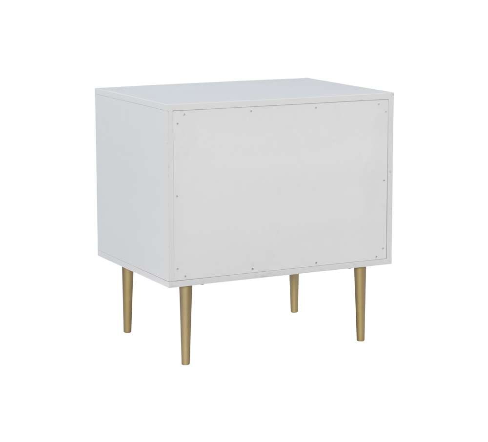 Linon Home Decor - Gloria Two Drawer Nightstand - BD77WHT01U veiw 6