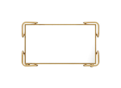 Linon Home Decor - Gold Mid-Century Bar Cart - AJUBAR4GLDKD01 veiw 4