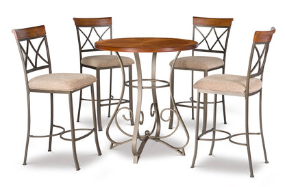 Linon Home Decor - Hamilton 5pc Pub Set, Cherry - 697-404M4 view 1