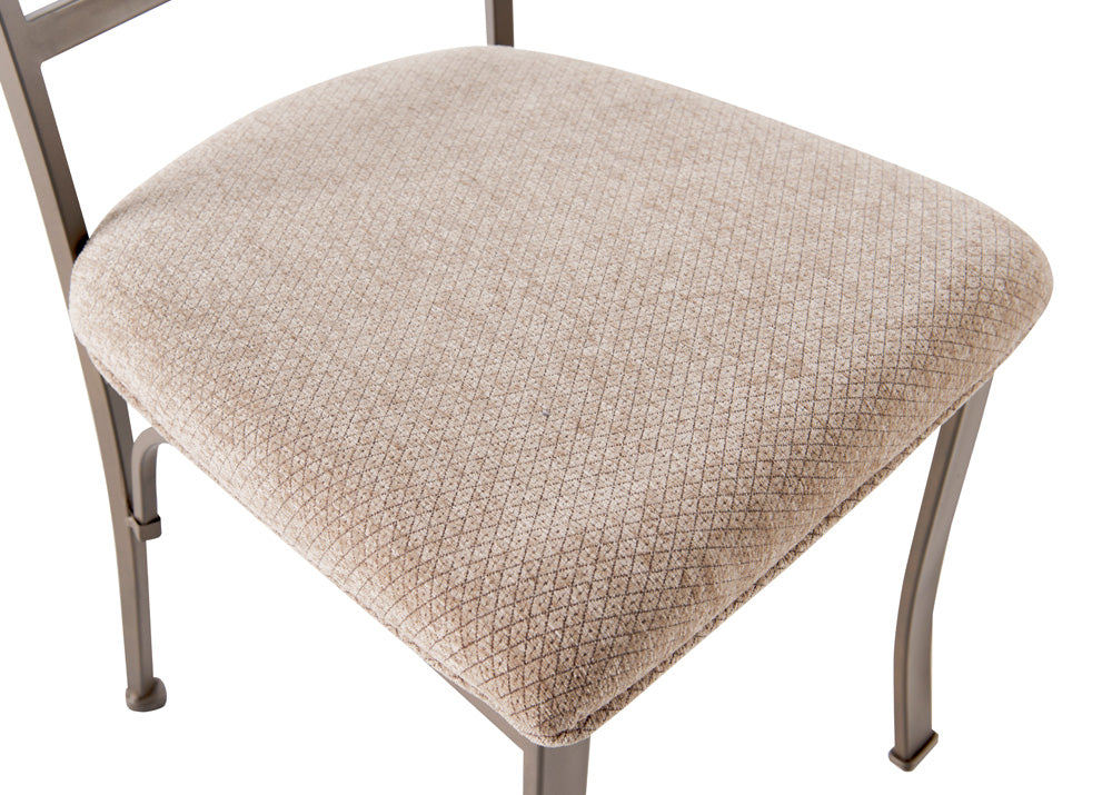 Linon Home Decor - Hamilton Dining Chair, Cherry/Taupe (Set of 2) - 697-434 view 5