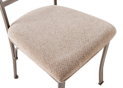 Linon Home Decor - Hamilton Dining Chair, Cherry/Taupe (Set of 2) - 697-434 view 5