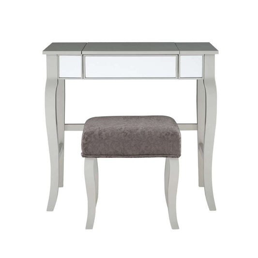 Linon Home Decor - Harper Vanity Set - 580432SIL01U veiw 2