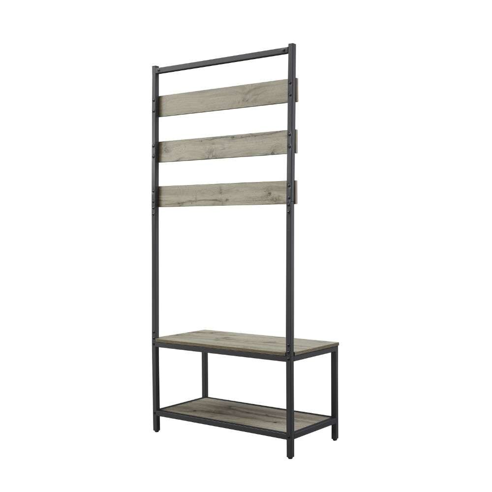 Linon Home Decor - Hayden Hall Tree Grey - BH203GRY01U veiw 3