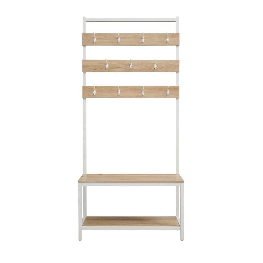 Linon Home Decor - Hayden Hall Tree White - BH203WHT01U veiw 2