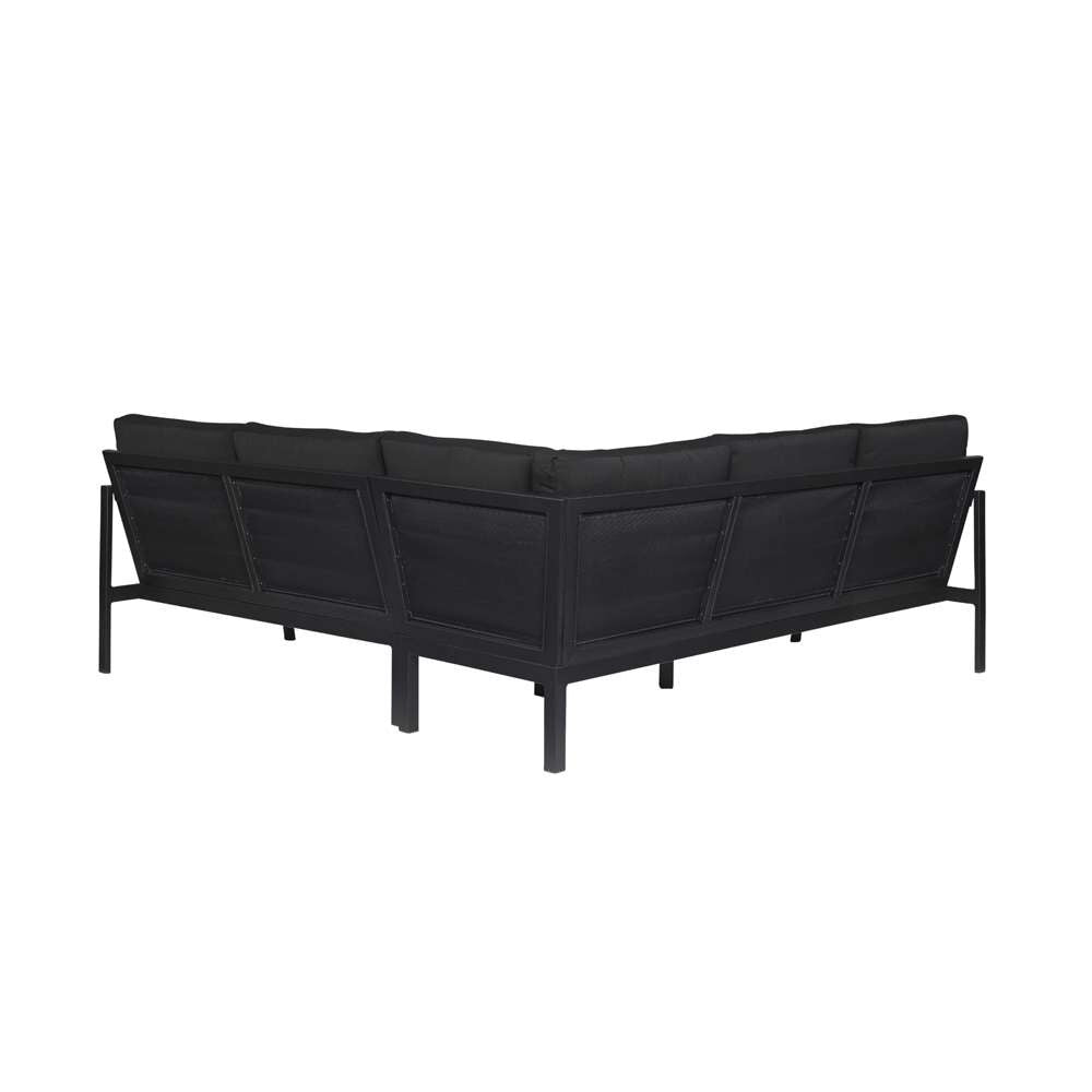 Linon Home Decor - Holland Black Sectional - HL026BLK01U veiw 3