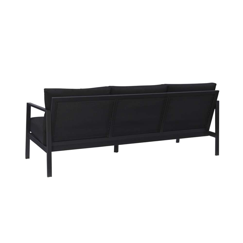 Linon Home Decor - Holland Black Three Seater Sofa - HL022BLK01U veiw 4