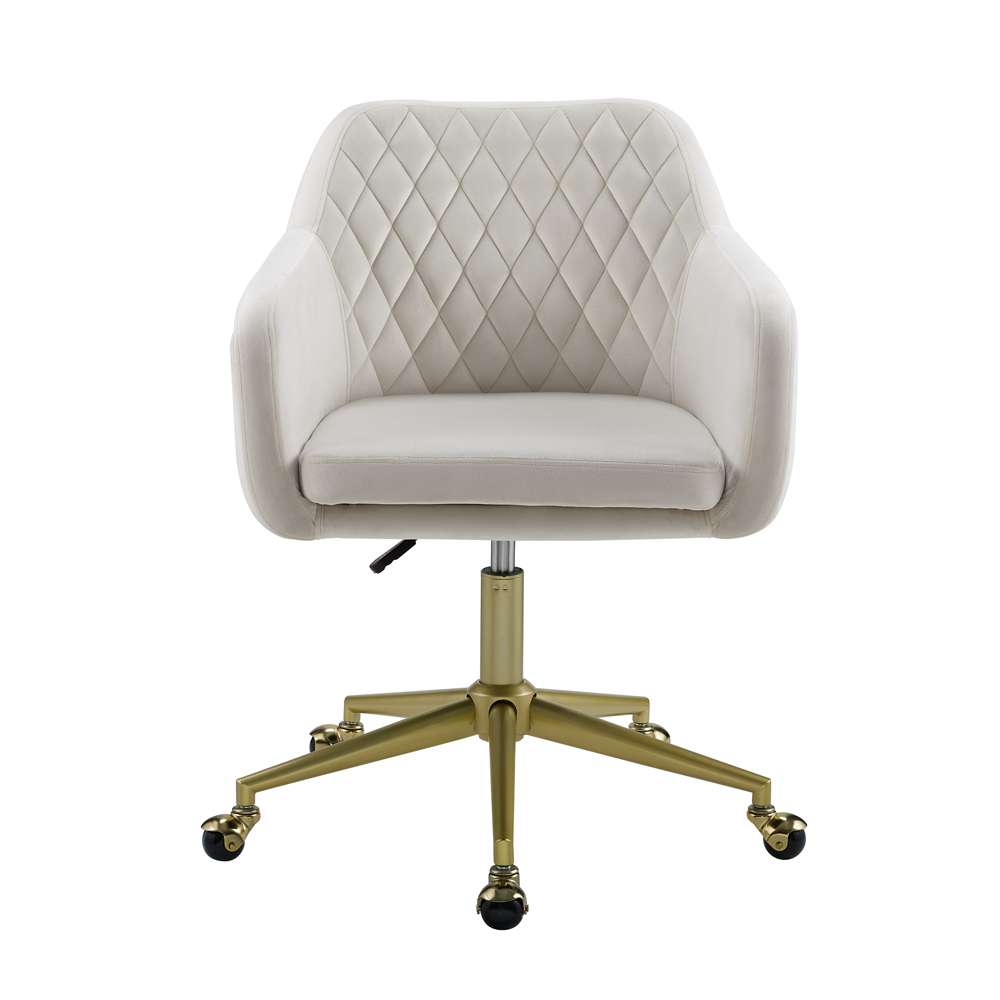 Linon Home Decor - Imogen Quilted Office Chair Off White - OC116NATG01U veiw 5