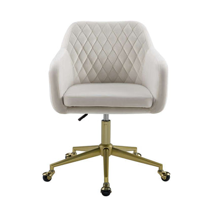 Linon Home Decor - Imogen Quilted Office Chair Off White - OC116NATG01U veiw 5