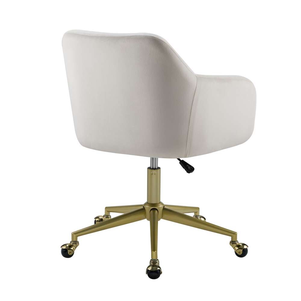 Linon Home Decor - Imogen Quilted Office Chair Off White - OC116NATG01U veiw 6