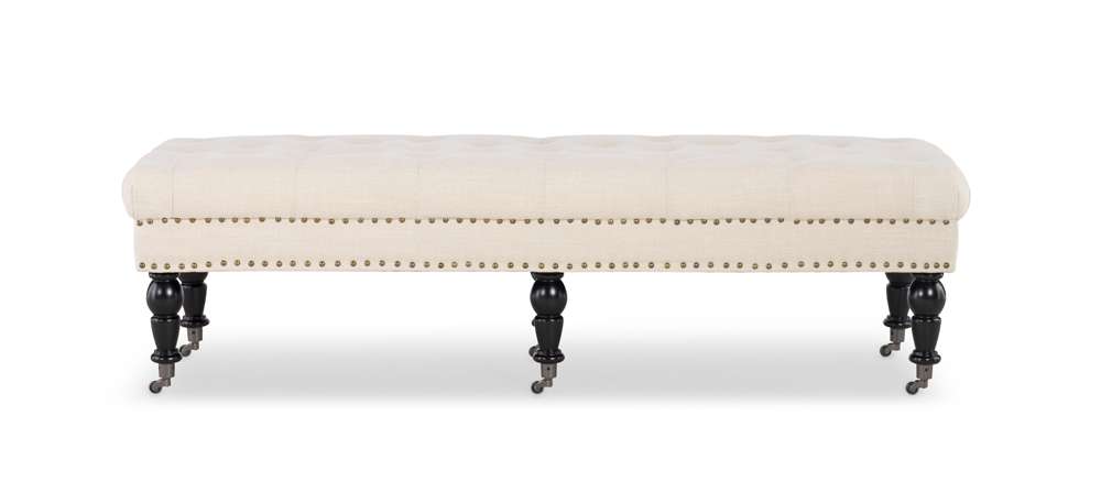 Linon Home Decor - Isabelle Bed Bench 62 Inches - 368254NAT01U veiw 2