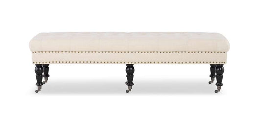 Linon Home Decor - Isabelle Bed Bench 62 Inches - 368254NAT01U veiw 2