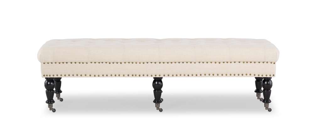 Linon Home Decor - Isabelle Bed Bench 62 Inches - 368254NAT01U veiw 4