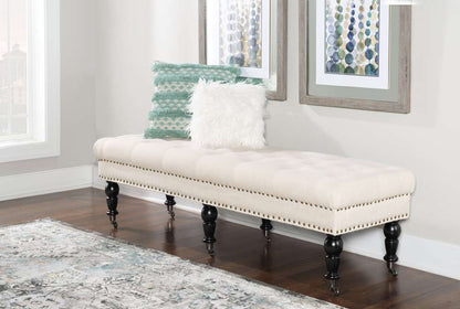 Linon Home Decor - Isabelle Bed Bench 62 Inches - 368254NAT01U veiw 6