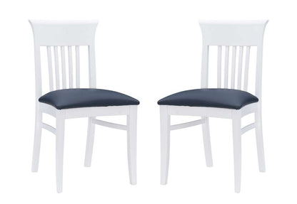 Linon Home Decor - Jenny Upholstered Chair White (Set of 2) - CH261WHT02ASU veiw 2