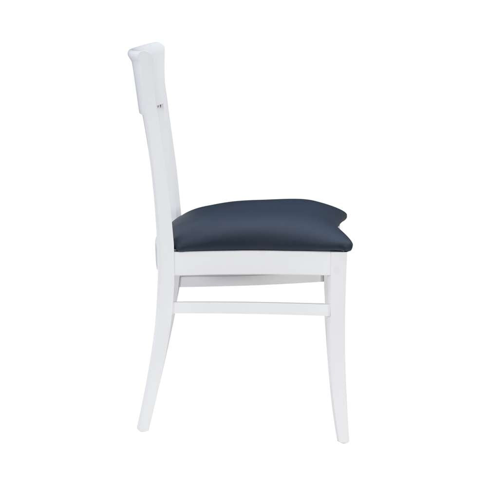 Linon Home Decor - Jenny Upholstered Chair White (Set of 2) - CH261WHT02ASU veiw 4