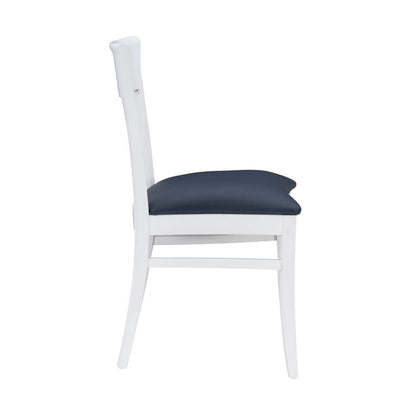 Linon Home Decor - Jenny Upholstered Chair White (Set of 2) - CH261WHT02ASU veiw 4
