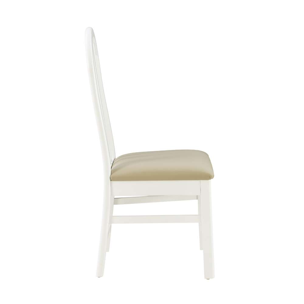 Linon Home Decor - Jesper White Chair Uph Seat (Set of 2) - CH291WHTGRY02ASU veiw 3