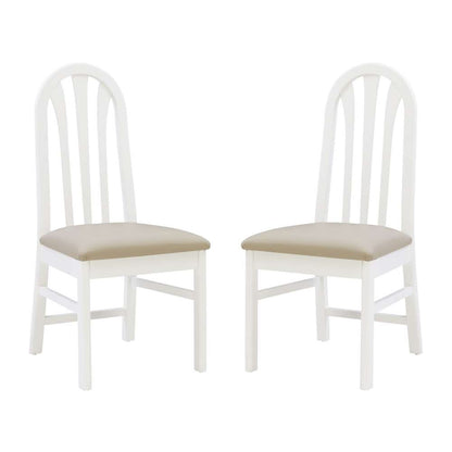 Linon Home Decor - Jesper White Chair Uph Seat (Set of 2) - CH291WHTGRY02ASU veiw 6