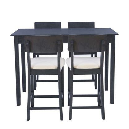 Linon Home Decor - Jorissen 5Pc Tavern Set Dark Charcoal - JN472BWSH5PC veiw 2