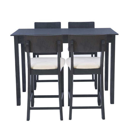 Linon Home Decor - Jorissen 5Pc Tavern Set Dark Charcoal - JN472BWSH5PC veiw 2