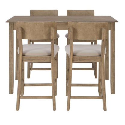 Linon Home Decor - Jorissen 5Pc Tavern Set Gray Wash - JN472GWSH5PC veiw 2