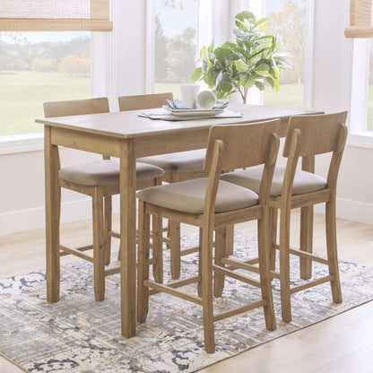 Linon Home Decor - Jorissen 5Pc Tavern Set Gray Wash - JN472GWSH5PC veiw 3