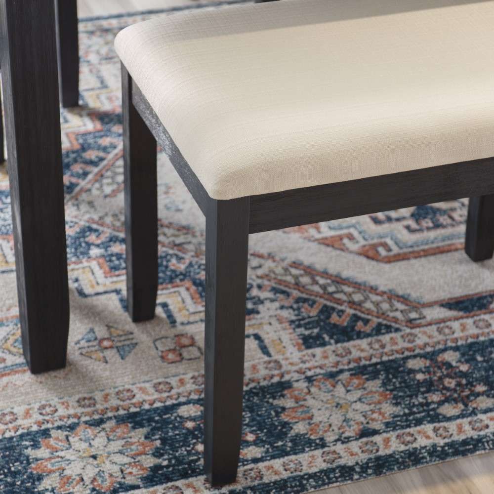 Linon Home Decor - Jorissen Backless Bench Dark Charcoal - JN205BWSH01U veiw 5