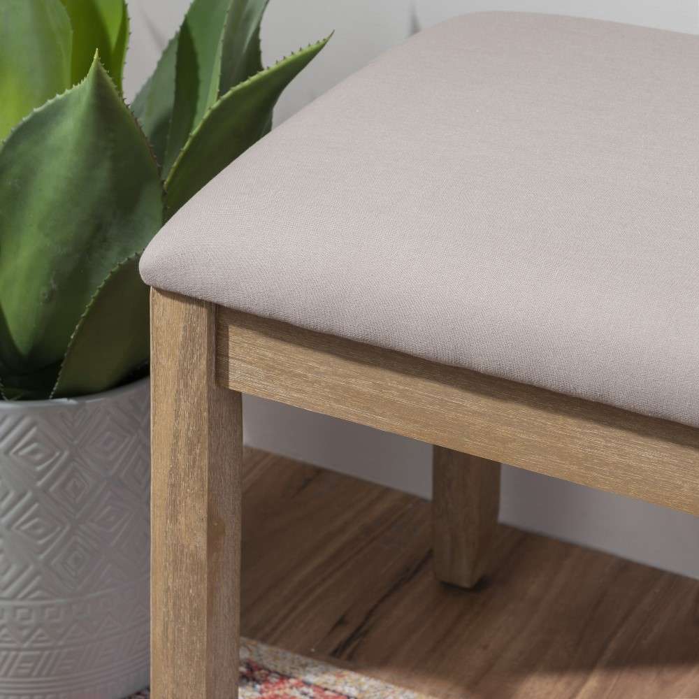 Linon Home Decor - Jorissen Backless Bench Gray Wash - JN205GWSH01U veiw 6