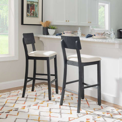 Linon Home Decor - Jorissen Barstool Dark Charcoal - JN102BWSH01U veiw 4