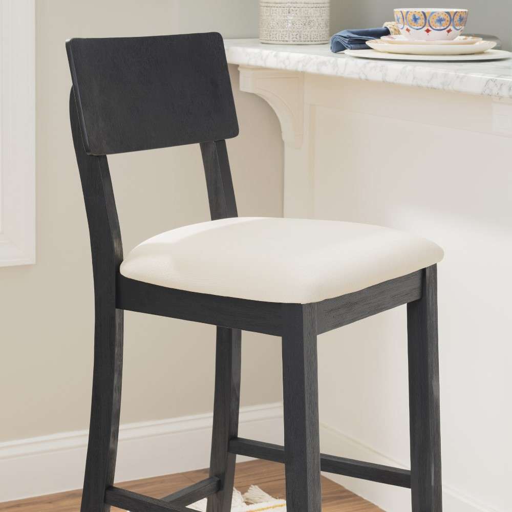 Linon Home Decor - Jorissen Barstool Dark Charcoal - JN102BWSH01U veiw 6