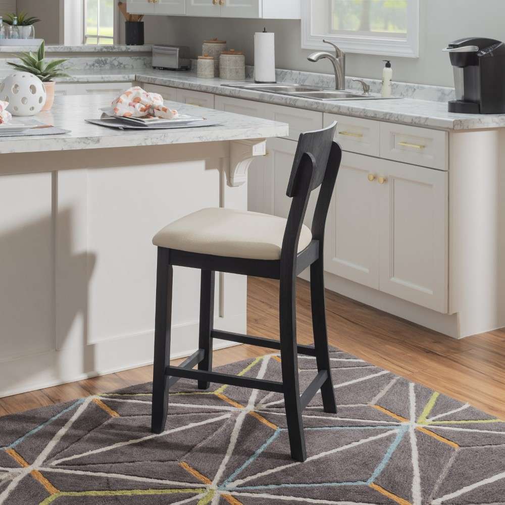 Linon Home Decor - Jorissen Counter Stool Dark Charcoal - JN101BWSH01U view 5